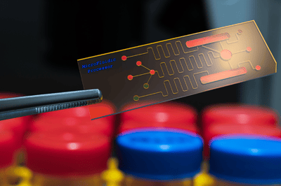 Microfluidic-lab-on-a-chip